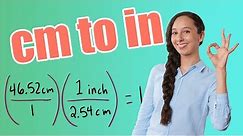 cm to in (How to Convert Centimeter to Inch)