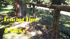 How to Build a Post and Rail fence with wire mesh Part 2