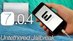 NEW Jailbreak 7.0.4 Untethered iOS iPhone 5S,5C,4S,4,iPod Touch 5 & iPad Mini 2,Air,4,3 Evasi0n7