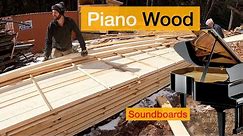 Making Piano Wood for Grand Piano Soundboards - How its made