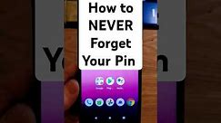 Do You Have the Orbic Q10? Here's a trick to NEVER forget your pin pattern or password