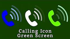 Calling Icon Green Screen # Calling Icon Animation # Overlay # 1080P
