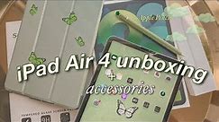 ☘️ iPad Air 4 (Green) 2020 chill ASMR unboxing + apple pencil + accessories | IHUOMA EZE