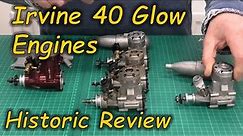 Irvine 40 Glow Engine Family - Model Aeroplane Glow Engines