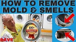 How to clean a seal & drum to remove mold & smells from a washing machine, Guaranteed !
