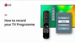 How to record your TV programme