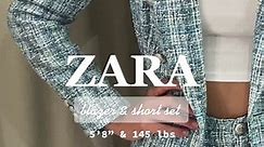 Zara blazer short set try on 💙 #zara #tryon #zarahaul #zaraoutfit #outfitideas #tryonhaul