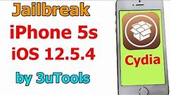 Jailbreak iPhone 5s iOS 12.5.4 with 3uTools