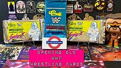 Opening 3 OLD WWF Wrestling card packs - Classic 89 and the History of Wrestlemania 2