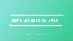 HOW TO ADD AN EXTRA CYMBAL ON YAMAHA DTX 502 ELECTRONIC DRUM
