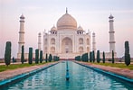 Image result for Taj Mahal Sunrise. Size: 147 x 100. Source: tripgourmets.com