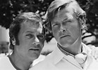 Image result for Roger Moore Tony Curtis. Size: 139 x 100. Source: www.bbc.com