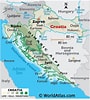 Kroatia kart-साठीचा प्रतिमा निकाल. आकार: 90 x 100. स्रोत: www.worldatlas.com