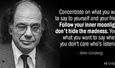 Biletresultat for Allan Ginsbergs Quote. Storleik: 168 x 100. Kjelde: www.azquotes.com