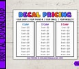 Image result for Wholesale Pricing Chart. Size: 115 x 100. Source: www.etsy.com
