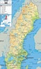 Image result for Sverige karta. Size: 59 x 100. Source: www.maps-of-europe.net