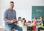 Image result for Male teacher. Size: 144 x 100. Source: www.workingdads.co.uk