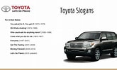 Résultat d’image pour Toyota Slogan. Taille: 165 x 100. Source: www.pinterest.com