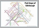 Image result for Edinburgh Pub Crawl map. Size: 137 x 100. Source: www.reddit.com