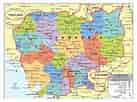 Image result for Cambodia Map. Size: 137 x 102. Source: www.pinterest.com
