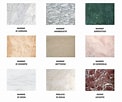 Risultato immagine per Tutti Tipi di marmo. Dimensioni: 122 x 102. Fonte: www.pinterest.com