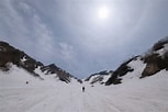 Image result for 針ノ木雪渓. Size: 153 x 102. Source: mountainviewjapan.com