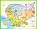 Image result for Cambodia Map. Size: 128 x 102. Source: maps-cambodia.com
