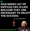 Image result for A. P. J. Abdul Kalam Quotes. Size: 101 x 104. Source: www.roaringcreationsfilms.com