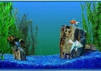 Image result for vista Screensaver Fish Tank. Size: 148 x 104. Source: download-screensavers.biz