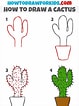 Image result for Cactus Tekenen. Size: 79 x 106. Source: howtodrawforkids.com