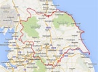 West Yorkshire Region Map के लिए छवि परिणाम. आकार: 144 x 106. स्रोत: www.examinerlive.co.uk