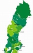 Image result for Sverige karta. Size: 66 x 106. Source: www.guideoftheworld.com