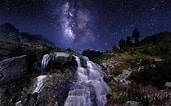Image result for Waterfall at Night. Size: 171 x 106. Source: wall.alphacoders.com