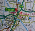 Image result for Map of Boston Lincolnshire. Size: 119 x 106. Source: seearoundbritain.com