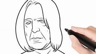 Image result for How to Draw Severus Snape. Size: 191 x 107. Source: www.youtube.com