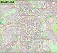 Image result for Sheffield UK map. Size: 117 x 109. Source: ontheworldmap.com