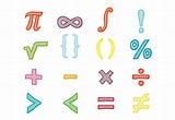 Image result for signos matematicos. Size: 160 x 110. Source: www.vecteezy.com
