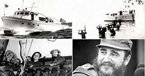 Image result for Fidel Castro and his Followers land in Cuba, From the yacht Granma., Fidel Castro 1956. Size: 210 x 110. Source: www.plenglish.com