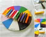تصویر کا نتیجہ برائے Teaching the Colour Wheel. سائز: 150 x 119۔ ماخذ: www.craftionary.net