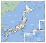 Image result for Map of Japan Showing cities and Towns. Size: 150 x 142. Source: www.mapsland.com