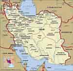 Image result for Iran Map. Size: 150 x 145. Source: east-usa.com