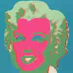 Risultato immagine per Serigrafia Marilyn Andy Warhol. Dimensioni: 150 x 149. Fonte: www.masterworksfineart.com