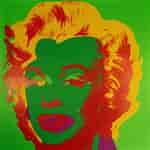 Risultato immagine per Serigrafia Marilyn Andy Warhol. Dimensioni: 150 x 150. Fonte: hamiltonselway.com