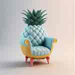 Image result for Big blue Pineapple Chair. Size: 150 x 150. Source: www.freepik.com