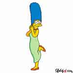 Image result for Simpson Marge. Size: 150 x 150. Source: sketchok.com