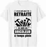 Résultat d’image pour Tee shirt humoristique retraite. Taille: 150 x 153. Source: www.amazon.fr