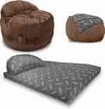 CordaRoy's Chenille Bean Bag Chair, Convertible Chair Folds from Bean Bag to Lounger, As Seen on Shark Tank, Charcoal - Full Size ಗಾಗಿ ಇಮೇಜ್ ಫಲಿತಾಂಶ. ಗಾತ್ರ: 150 x 156. ಮೂಲ: www.amazon.ca