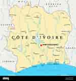 Image result for Ivory Coast Geography. Size: 150 x 161. Source: www.alamy.com