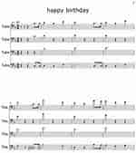 Biletresultat for Happy Birthday Tuba Sheet Music. Storleik: 150 x 169. Kjelde: flat.io