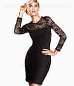 Risultato immagine per Black Dresses H&M. Dimensioni: 150 x 175. Fonte: lyst.com